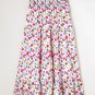 Green Leopard Print Tiered Flowy Maxi Skirt