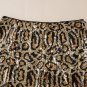 Brown Sequined Leopard Print Disco Mini Skirt