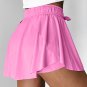 Bonbon Drawstring High Waist Lined Tennis Skorts