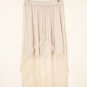 Apricot Lace Cascading Tiered High Waist Maxi Skirt