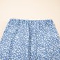 Sky Blue Boho Floral High Waist Long Skirt with Side Split