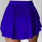 Dark Blue Drawstring High Waist Lined Tennis Skorts