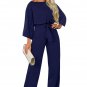 Blue Date Night Jumpsuit