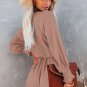 Tie Knot Puff Long Sleeve Romper