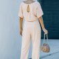 Apricot Oh So Glam Belted Wide Leg Jumpsuit