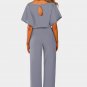 Gray Oh So Glam Belted Wide Leg Jumpsuit