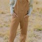 Khaki Vintage Multi Pockets Buckle Strap Cargo Denim Overalls