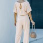 Apricot Oh So Glam Belted Wide Leg Jumpsuit