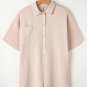 Apricot Half Button Collared Loose Romper