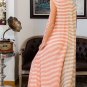 Orange Stripe Oversized Buttoned Front Sleeveless Wide Leg Jumpsuit