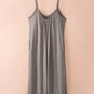 Gray Spaghetti Straps Wide Leg Pocketed Jumpsuits