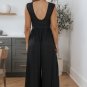 Black Open Back Wide Leg Jumpsuit