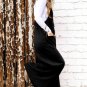 Black Knotted Straps Patch Pocket Wide Leg Jumpsuit