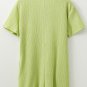 Meadow Mist Green Textured Patched Pocket Buttoned Shirt Romper