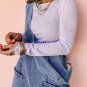 Dusk Blue Sleeveless U Neck Patched Pocket Denim Romper
