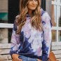 Multicolor Kangaroo Pocket Pullover Tie Dye Hoodie