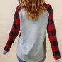Gray Buffalo Plaid Long Sleeve Sweatshirt