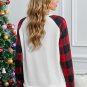 White Buffalo Plaid Long Sleeve Sweatshirt