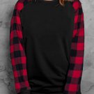 Black Buffalo Plaid Long Sleeve Sweatshirt Black Buffalo Plaid Long Sleeve Sweatshirt