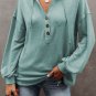 Buttoned High and Low Hem Hoodie