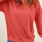 Plain Crew Neck Pullover Sweatshirt