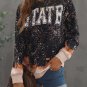 Black Bleached Sweatshirt