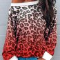 Leopard Gradient Long Sleeve Sweatshirt