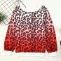 Leopard Gradient Long Sleeve Sweatshirt