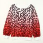 Leopard Gradient Long Sleeve Sweatshirt