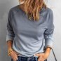 Gray Ombre Crewneck Long Sleeve Sweatshirt