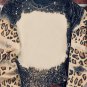 Black Tie Dye Leopard Drop Shoulder Sweatshirt