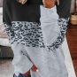 Colorblock Contrast Stitching Sweatshirt with Slits