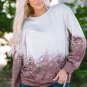 Tie Dye Gradient Pullover Sweatshirt