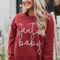 Christmas Santa Baby Print Pullover Sweatshirt