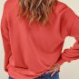 Plain Crew Neck Pullover Sweatshirt