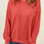 Plain Crew Neck Pullover Sweatshirt