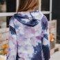 Multicolor Kangaroo Pocket Pullover Tie dye Hoodie