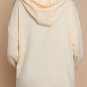 Khaki Plaid Patchwork Kangaroo Pocket Oversized Hoodie