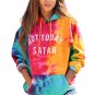 Not Today Satan Tie Dye Hoodie