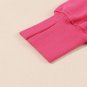 Rose Exposed Seam Drop Shoulder Slit High Low Hem Sweatshirt