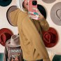 Khaki Drawstring Kangaroo Pocket Henley Hoodie