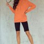 Orange Mineral Wash Kangaroo Pocket Drawstring Pullover Hoodie
