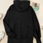 Black Raw Edge Exposed Seam Full Zip Hoodie