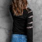 Leopard Insert Black Sweatshirt