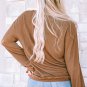 Khaki You Are Loved Print Corduroy Sweatshirt