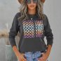 Gray GOOD VIBES Graphic Pullover Sweatshirt