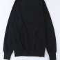Black Drop Shoulder Ribbed Trim Oversized Sweatshirt