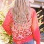 Pink Bleached Cheetah Print Sweatshirt