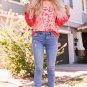 Pink Bleached Cheetah Print Sweatshirt