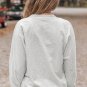 Gray Contrast Trim V Neck Wrap Sweatshirt with Pocket